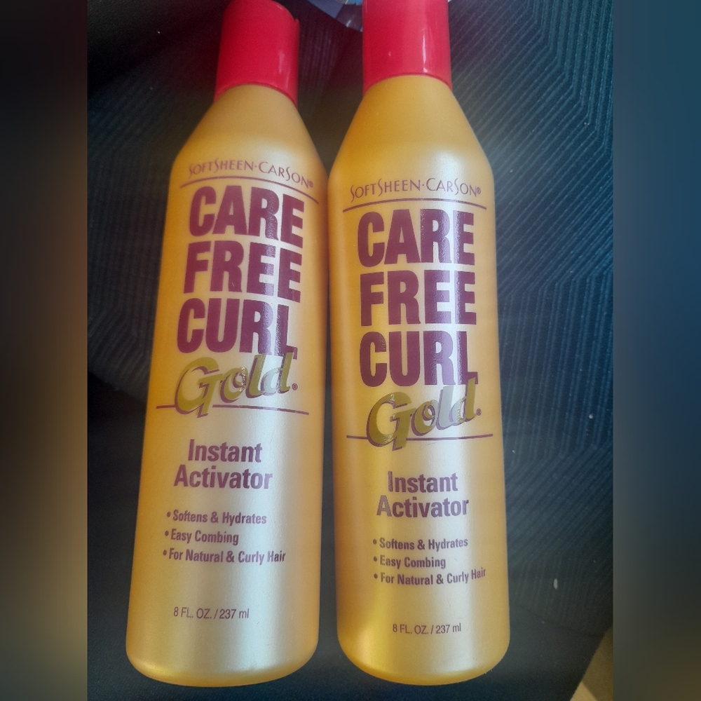 2 Bottles Care Free Curl Gold Instant Activator 8 Oz Each. New. HTF!